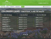 Tablet Screenshot of climb13ers.com